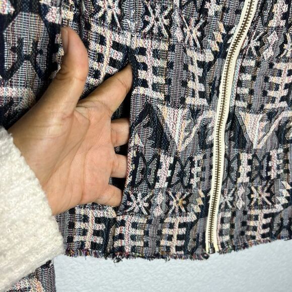 Hei Hei by Anthropologie Tinsley Faifo  Crop Gray Women’s Blazer Jacket Sz 4 - Picture 8 of 12